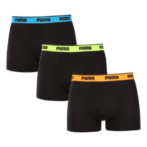 3PACK pánské boxerky Puma černé (701234187 006) M