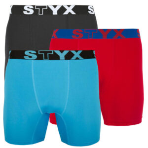 3PACK pánské funkční boxerky Styx vícebarevné (W9606569) L