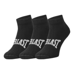 3PACK ponožky Everlast kotníkové černé (SKQ001-01) M