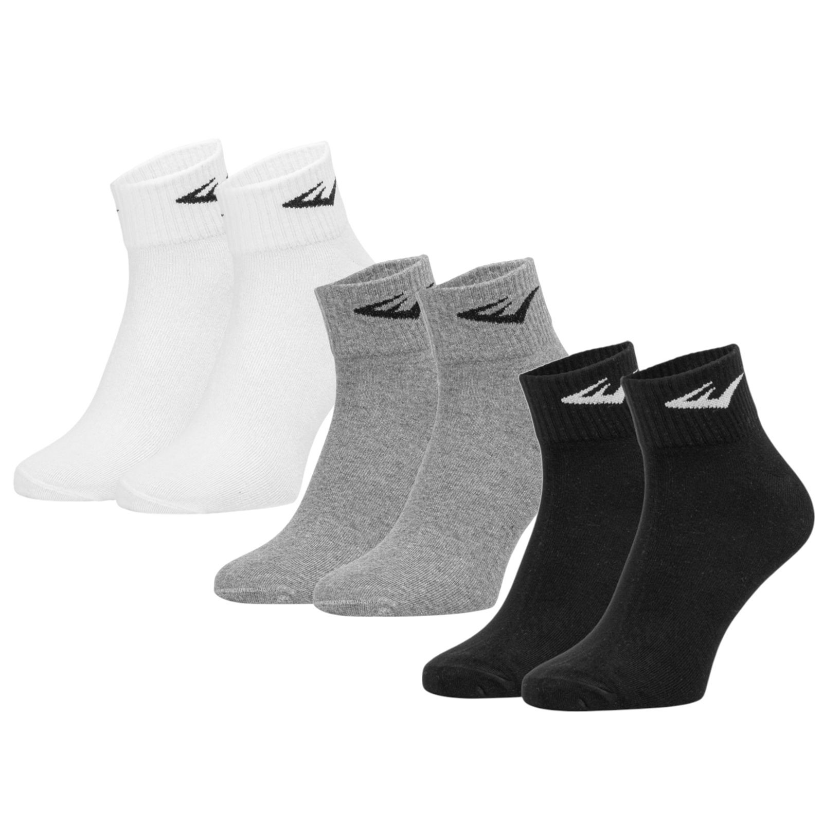 3PACK ponožky Everlast kotníkové vícebarevné (SKQ003-04) S