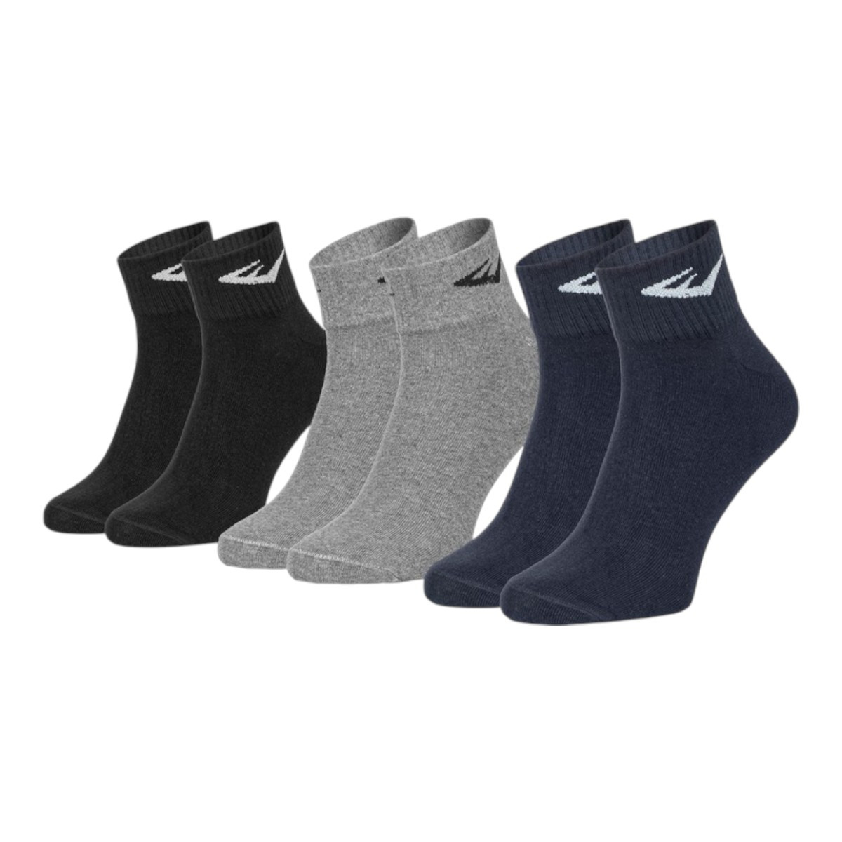 3PACK ponožky Everlast kotníkové vícebarevné (SKQ003-05) L