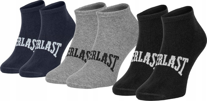 3PACK ponožky Everlast kotníkové vícebarevné (SKS001-05) M