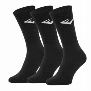 3PACK ponožky Everlast vysoké černé (SKSP001-01) S