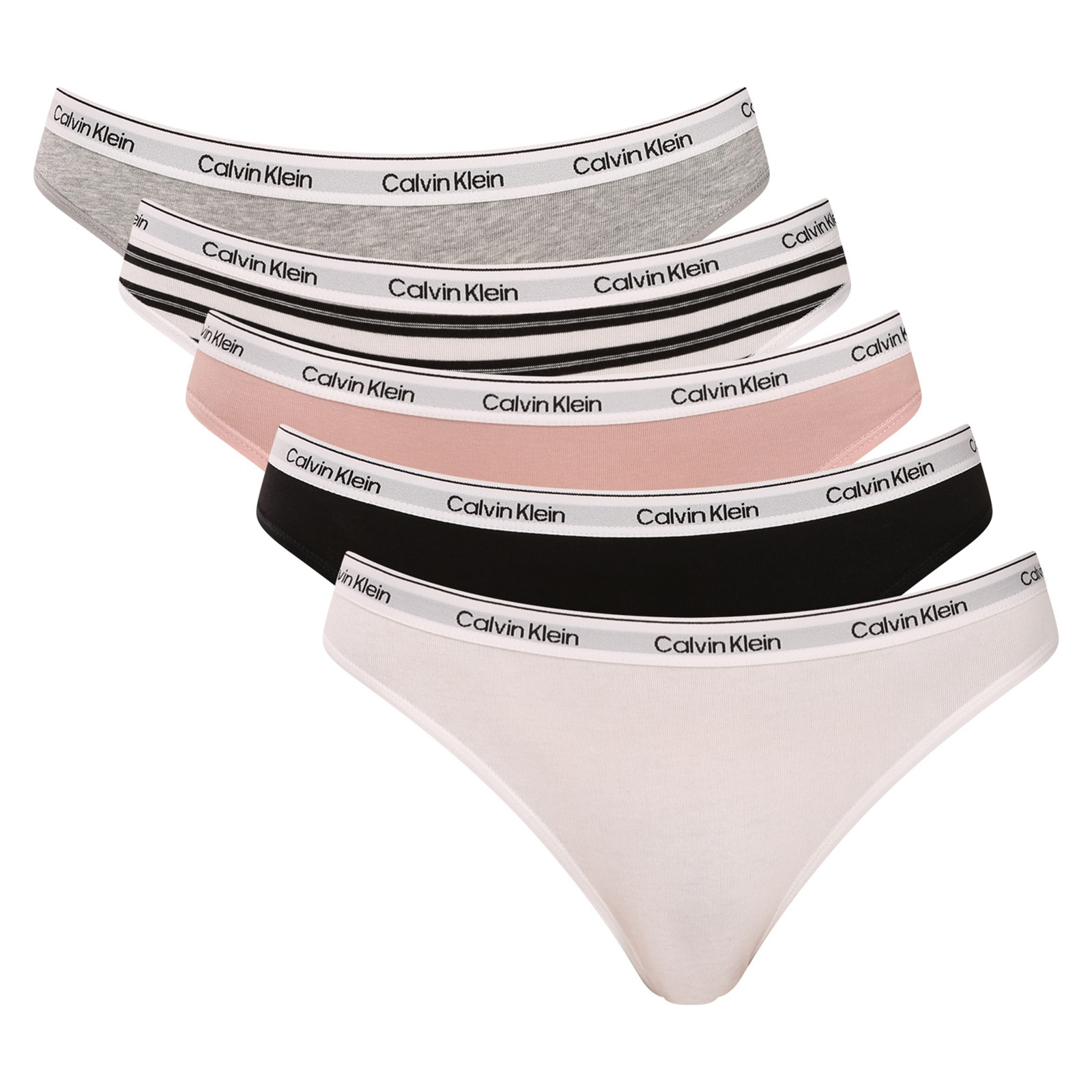 5PACK dámské kalhotky Calvin Klein vícebarevné (QD5208E-H0T) S