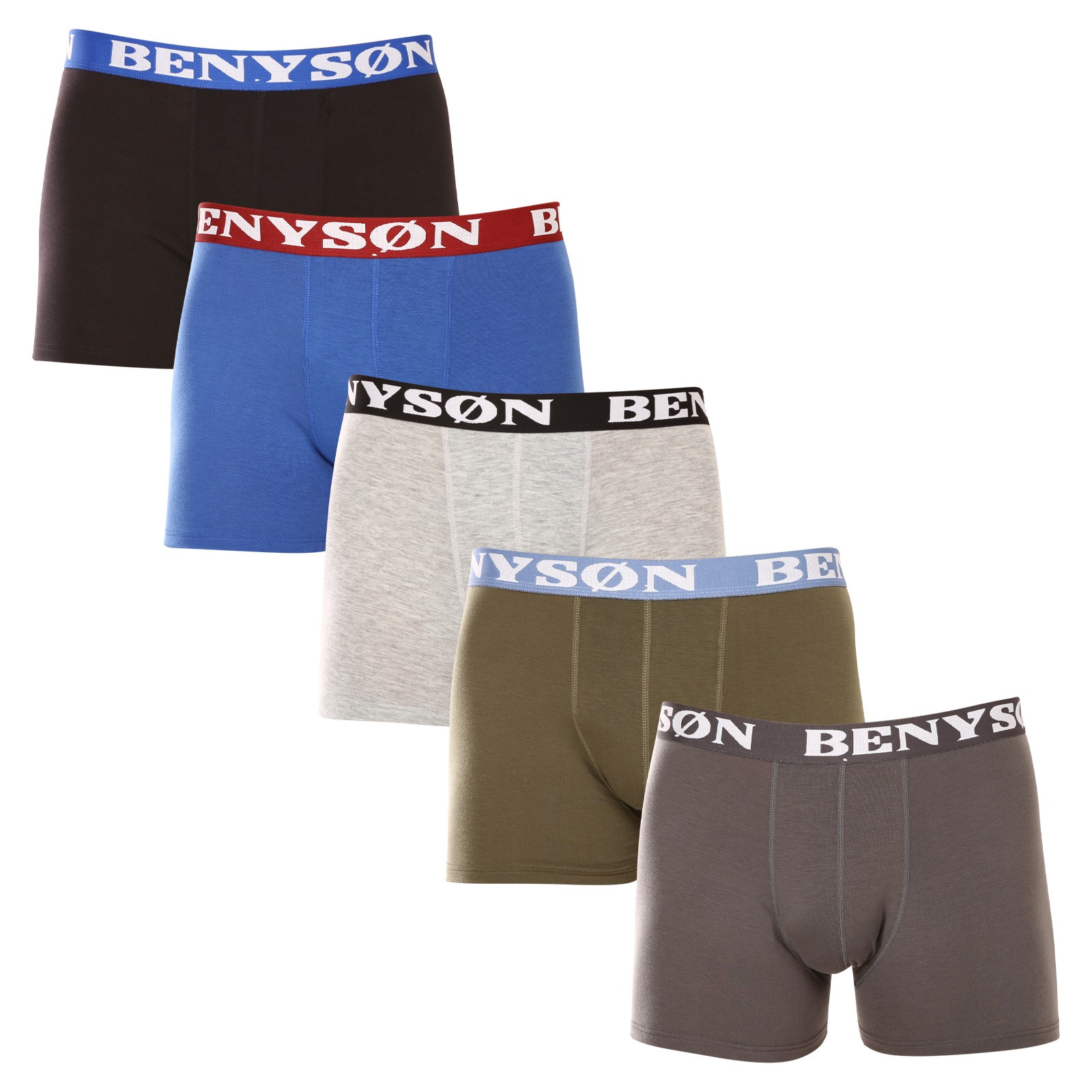 5PACK pánské boxerky Benysøn vícebarevné (4002) M
