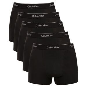 5PACK pánské boxerky Calvin Klein černé (NB4437-TM6) M
