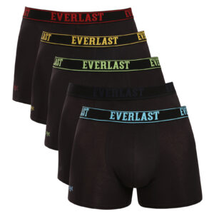 5PACK pánské boxerky Everlast černé (BM005-01) M