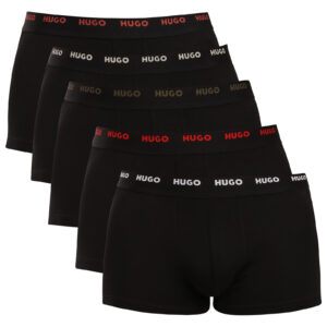 5PACK pánské boxerky HUGO černé (50532619 012) L