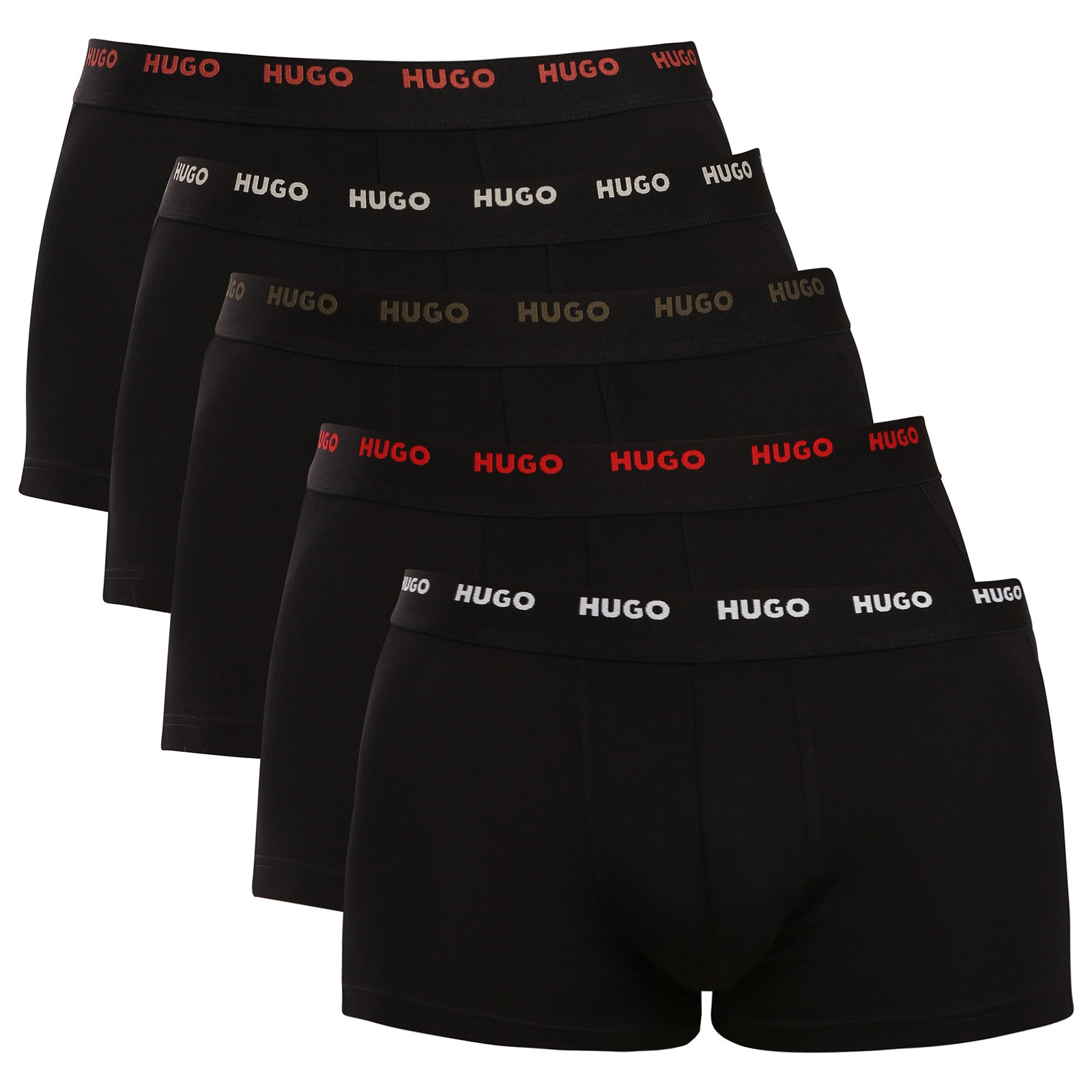 5PACK pánské boxerky HUGO černé (50532619 012) L