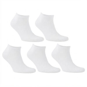 5PACK ponožky Bellinda nízké bílé (SS485508) L