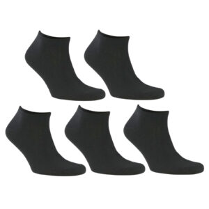 5PACK ponožky Bellinda nízké černé (SS487821) S