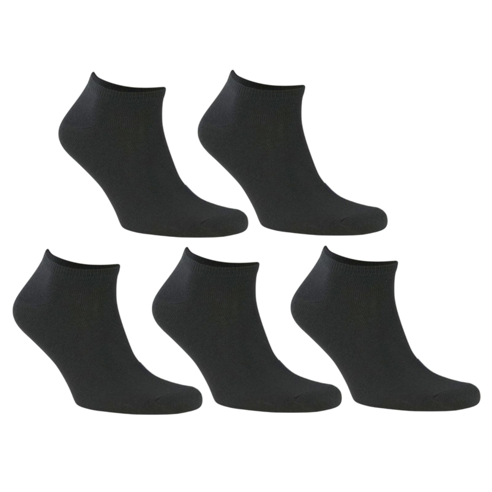 5PACK ponožky Bellinda nízké černé (SS487821) S