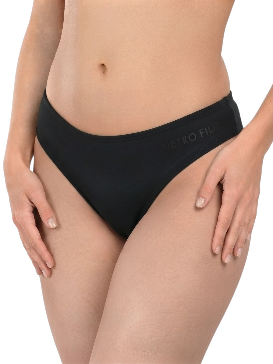 Dámské menstruační plavky Pietro Filipi Femme nízké moderate černé spodní díl (1PUWC2) 3XL