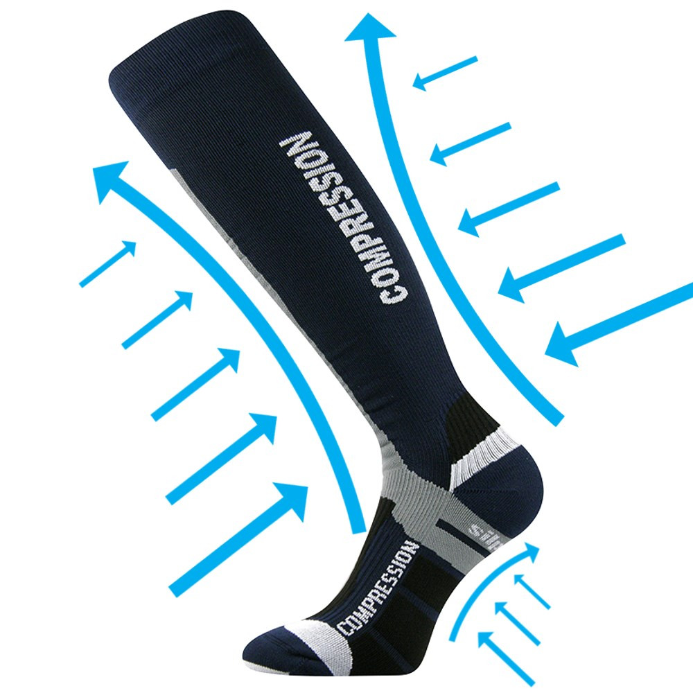 Podkolenky VoXX kompresní modré (Signal-dark blue) M - Obrázek 2