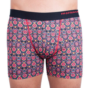 Poškozený obal - Pánské boxerky 69SLAM fit flower skull (MBYFKS-PO damage) M