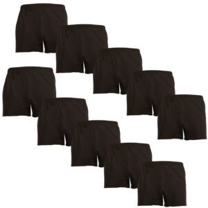 10PACK pánské trenky Nedeto černé (10NDTT001) 3XL