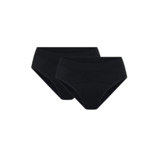2PACK dívčí menstruační kalhotky Modibodi Teen Soft Stretch Seamless Hipster Bikini Moderate (DMKMTSSSHBM) 12-14 let