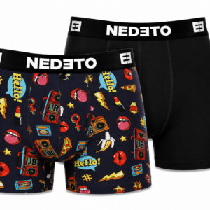 2PACK pánské boxerky Nedeto vícebarevné (2NBV22) L