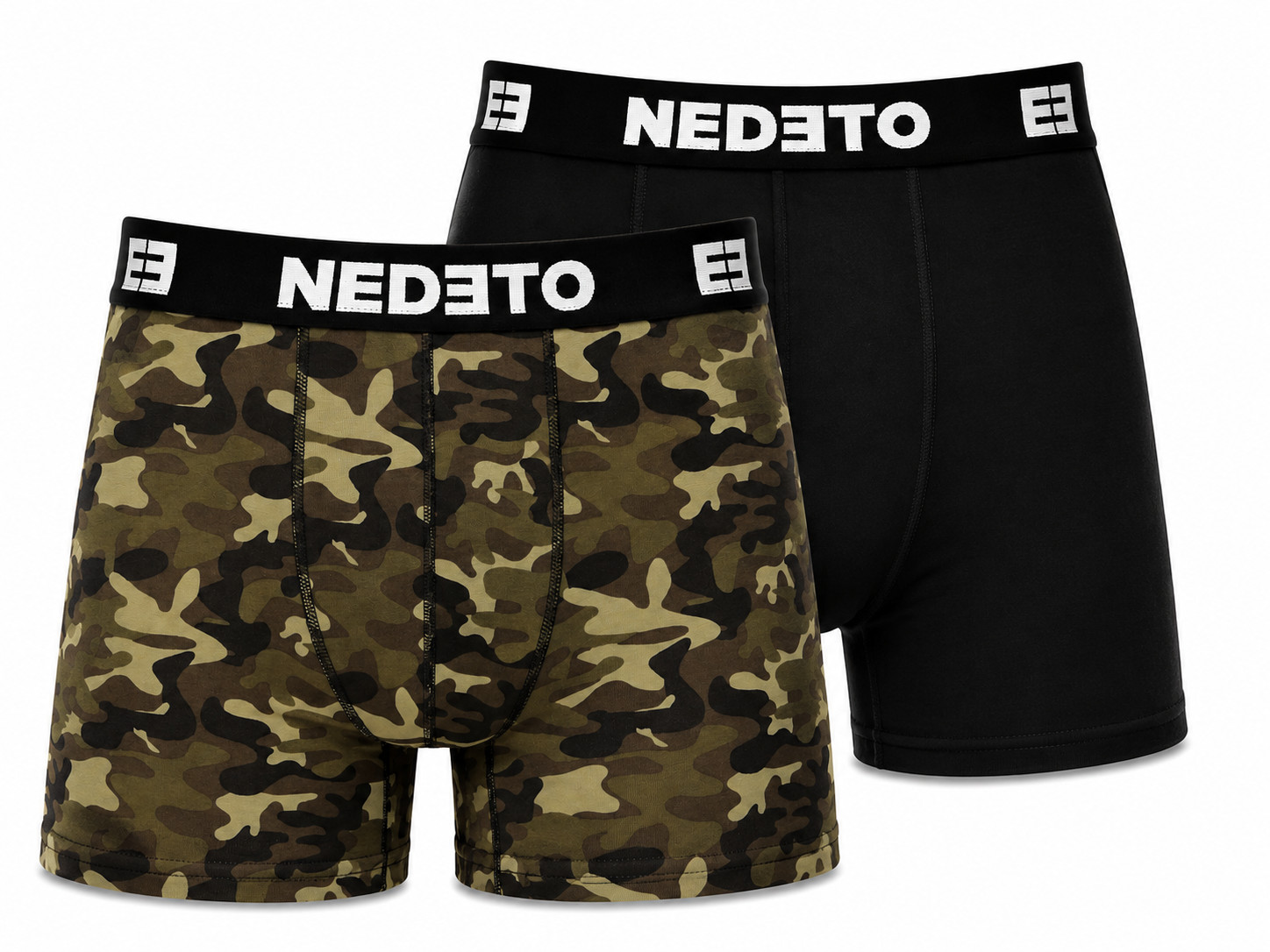 2PACK pánské boxerky Nedeto vícebarevné (2NBV24) L