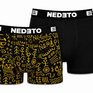 2PACK pánské boxerky Nedeto vícebarevné (2NBV25) L