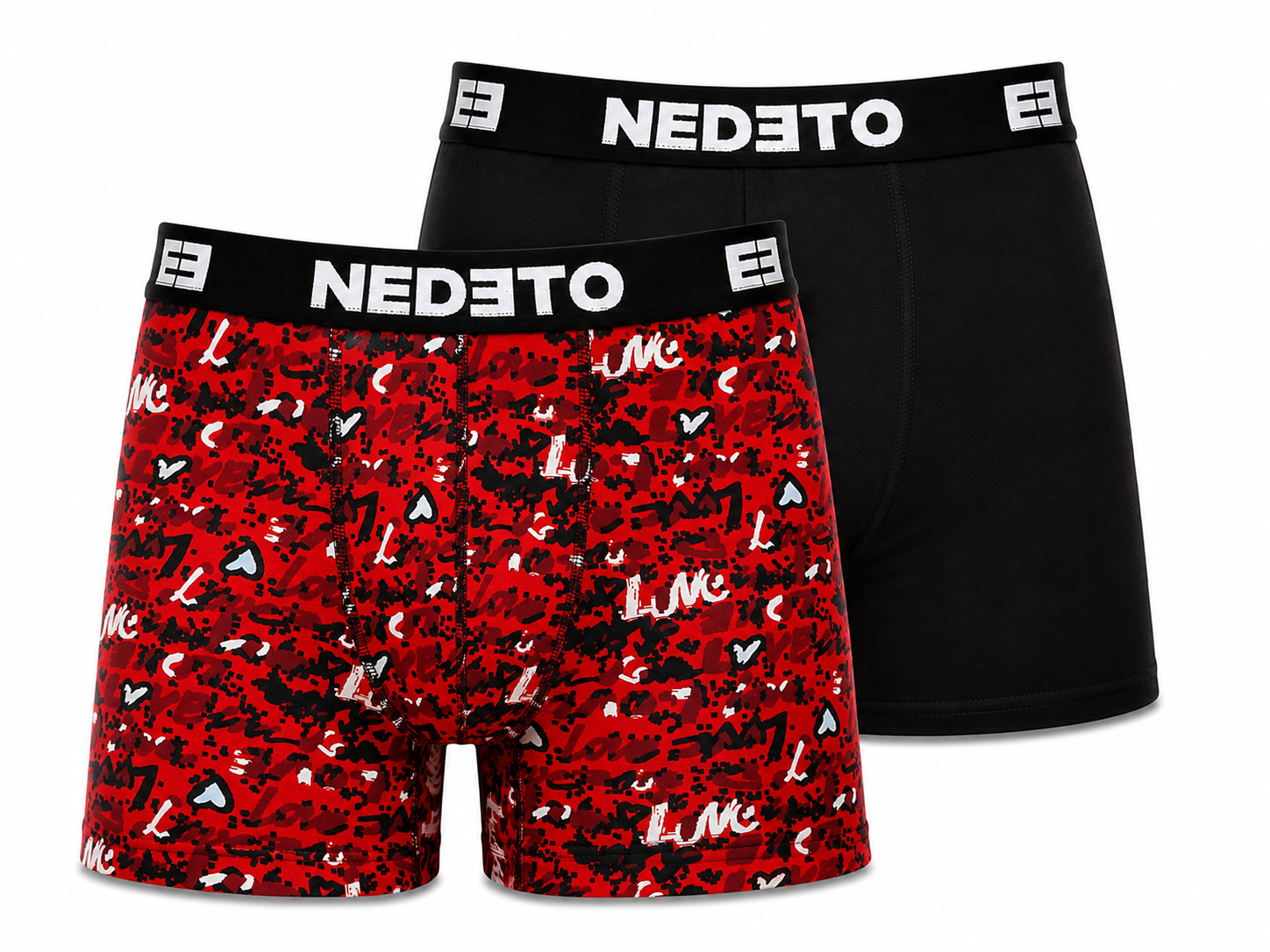 2PACK pánské boxerky Nedeto vícebarevné (2NBV28) L