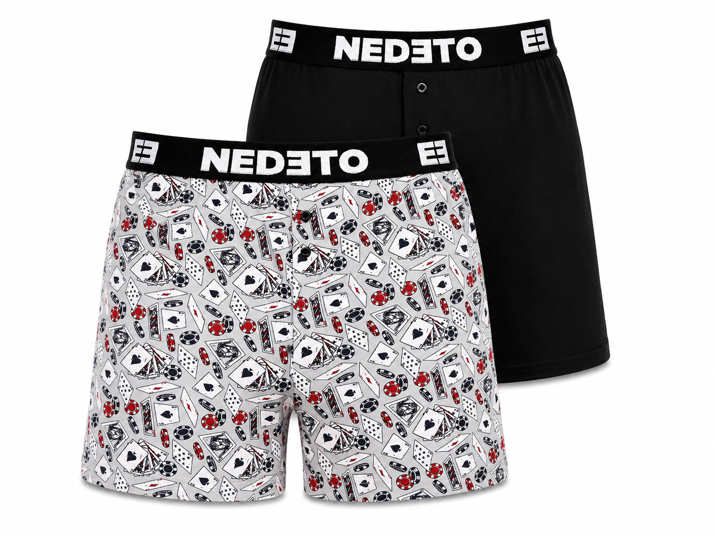 2PACK pánské trenky Nedeto vícebarevné (2NGV09) L