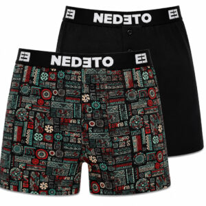 2PACK pánské trenky Nedeto vícebarevné (2NGV12) L