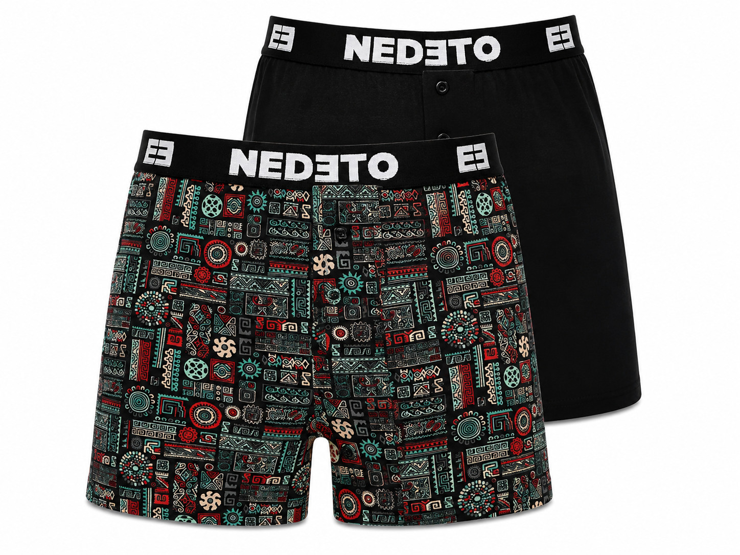 2PACK pánské trenky Nedeto vícebarevné (2NGV12) L