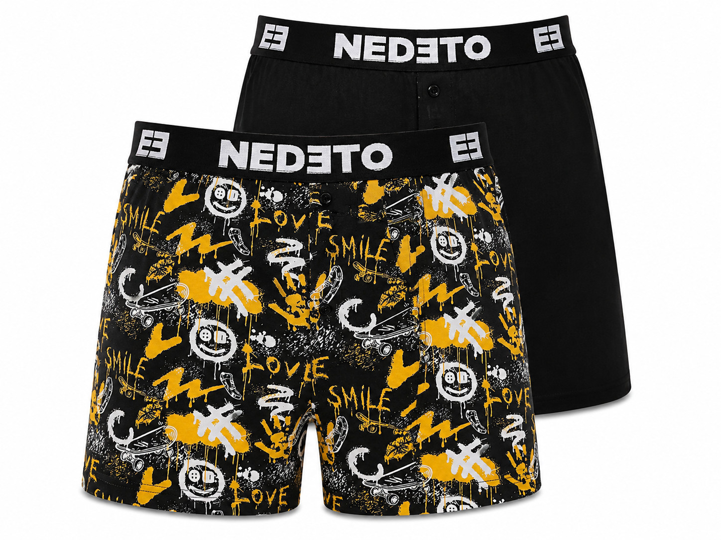 2PACK pánské trenky Nedeto vícebarevné (2NGV13) L