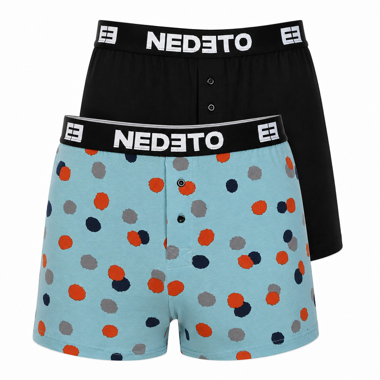 2PACK pánské trenky Nedeto vícebarevné (2NGV15) L