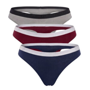 3PACK dámská tanga Pietro Filipi bambusová vícebarevná (3PLTV3) S