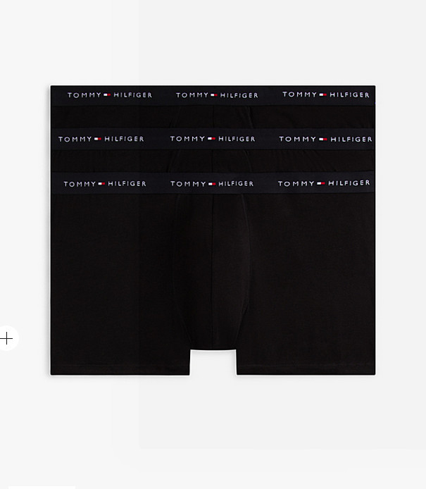 3PACK pánské boxerky Tommy Hilfiger černé nadrozměr (UM0UM03897 0WE) 5XL