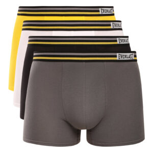 4PACK pánské boxerky Everlast vícebarevné (BM074-GYWB) XXL