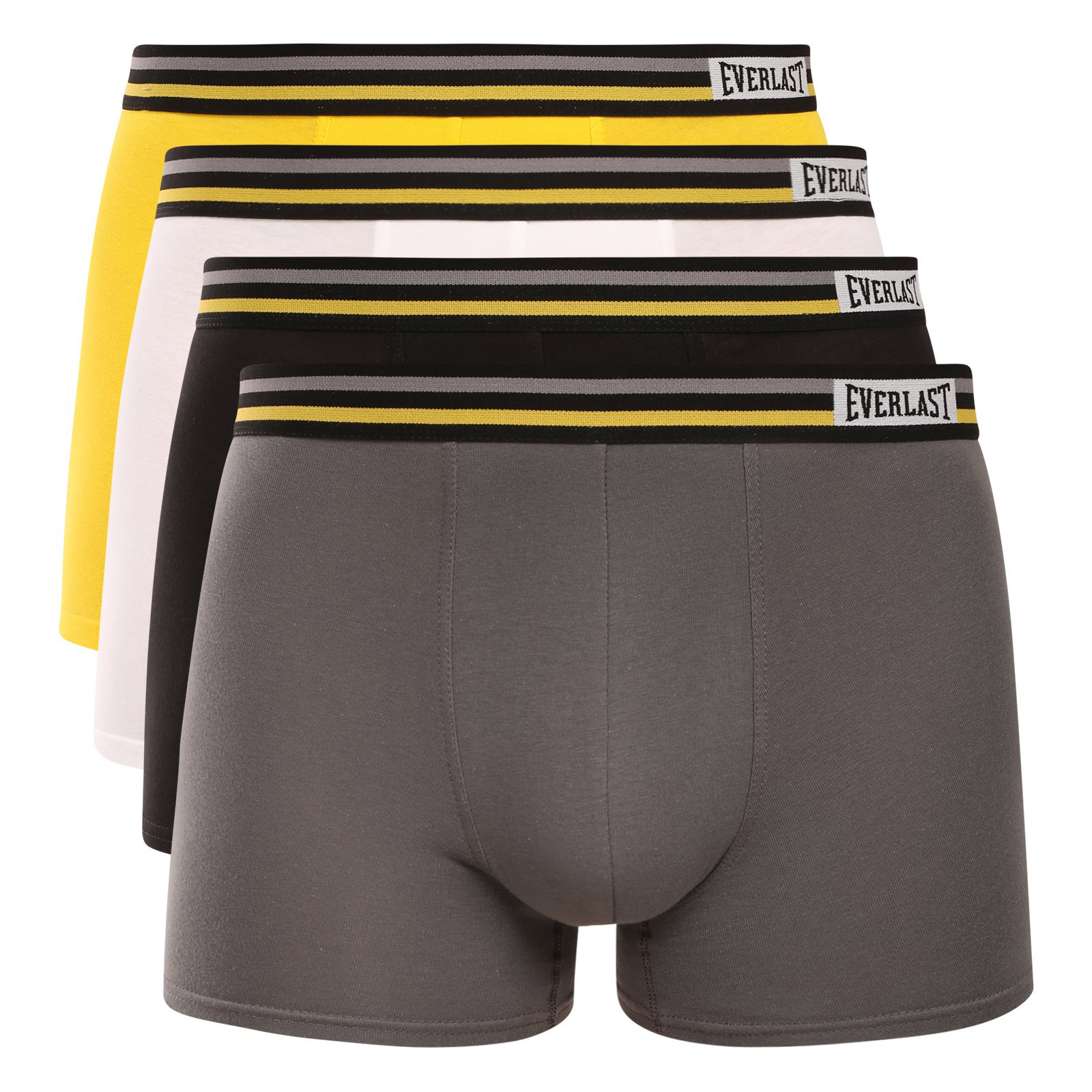 4PACK pánské boxerky Everlast vícebarevné (BM074-GYWB) XXL