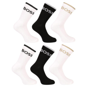 6PACK ponožky BOSS vysoké vícebarevné (50510168 966) M