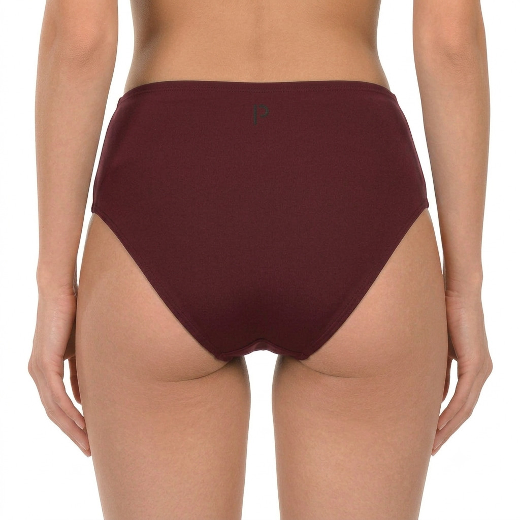 Dámské menstruační plavky Pietro Filipi Femme vysoké moderate červené spodní díl (1PUWH4) 3XL - Obrázek 2