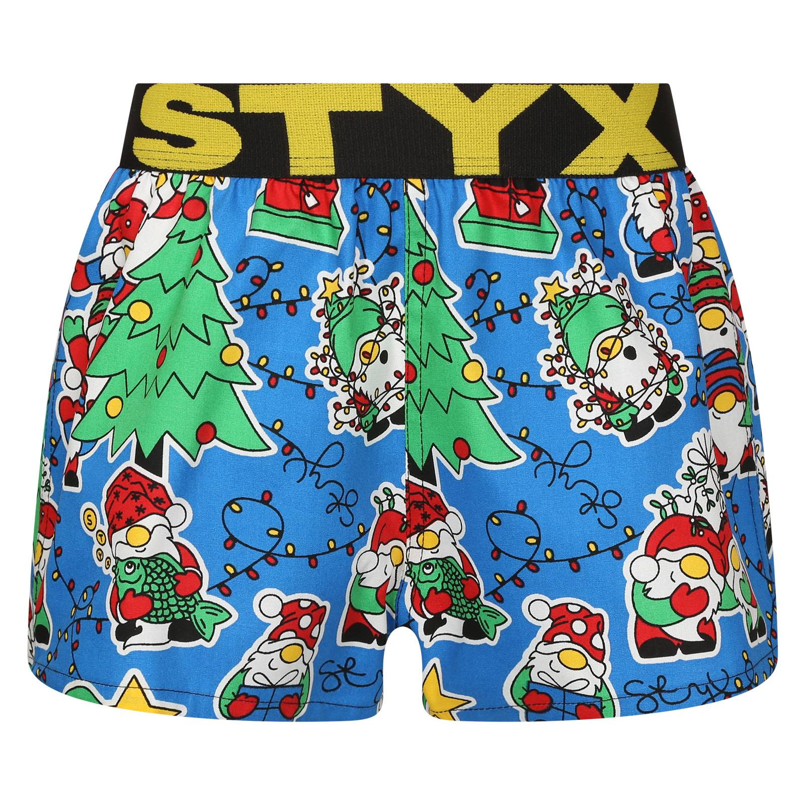 Dětské trenky Styx art sportovní guma Vánoce skřítci (BJ1959) 4-5 let