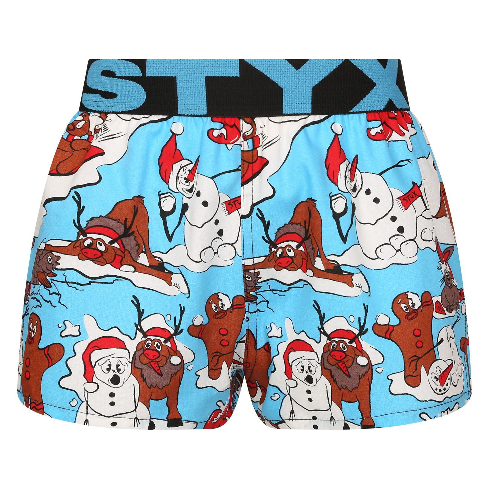 Dětské trenky Styx art sportovní guma Vánoce zábava (BJ1958) 4-5 let