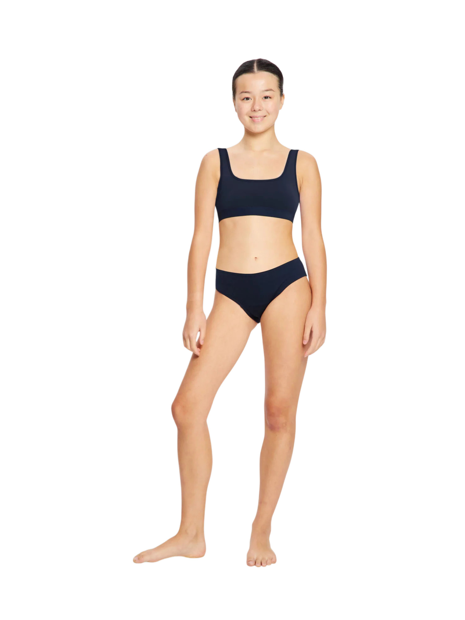 Dívčí menstruační plavky Modibodi Performence Bikini Brief Super Navy Blue spodní díl (DMPMPBBSNB) 8-10 let