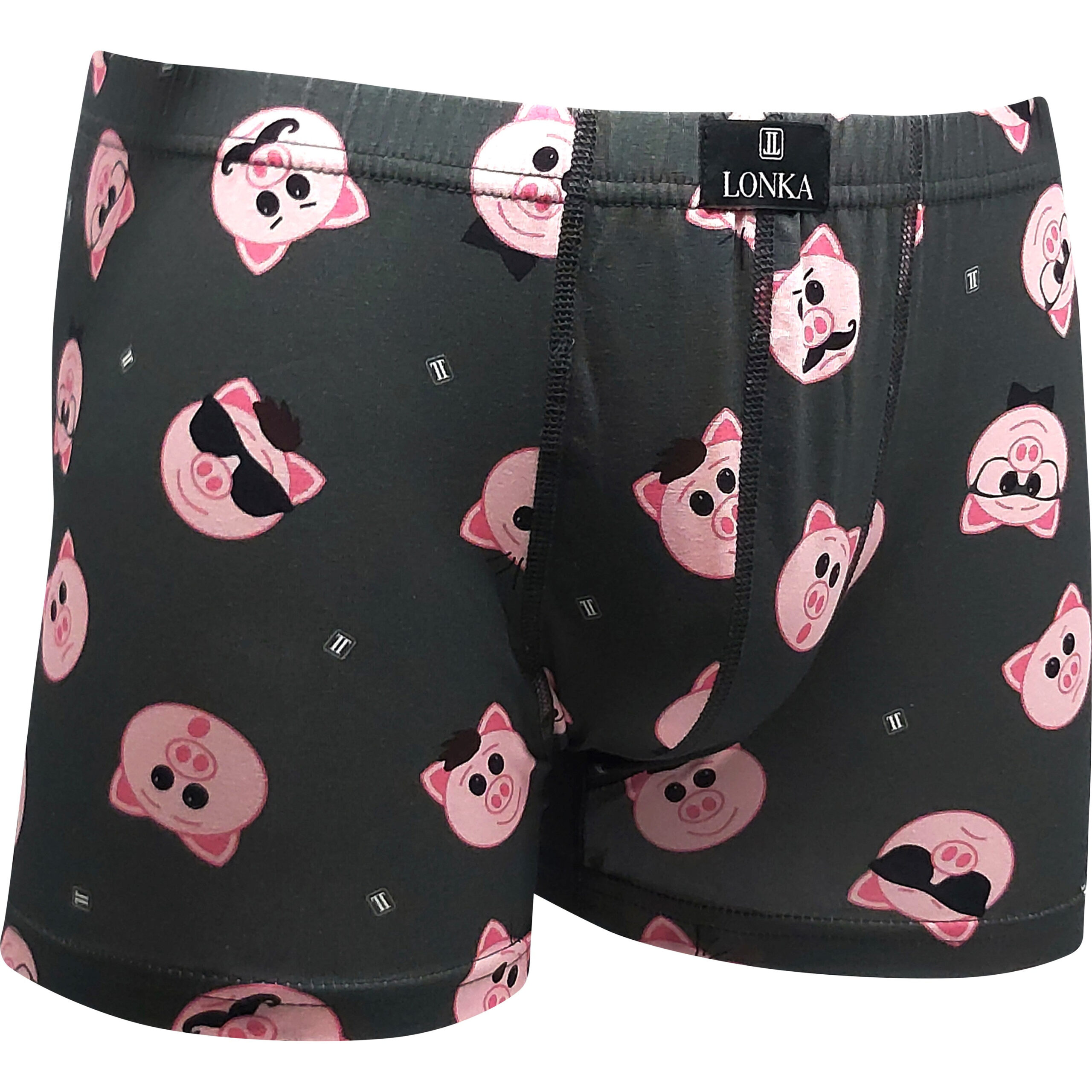 Pánské boxerky Lonka vícebarevné (Kevin-prasátka) XL