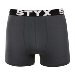 Pánské boxerky Styx merino sportovní guma šedé (GT1163) 3XL