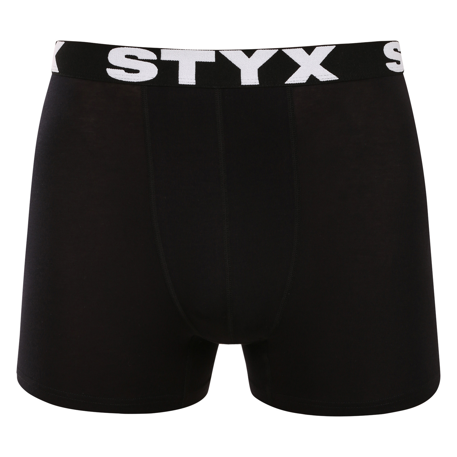 Pánské merino boxerky Styx sportovní guma černé (GT0960) XL