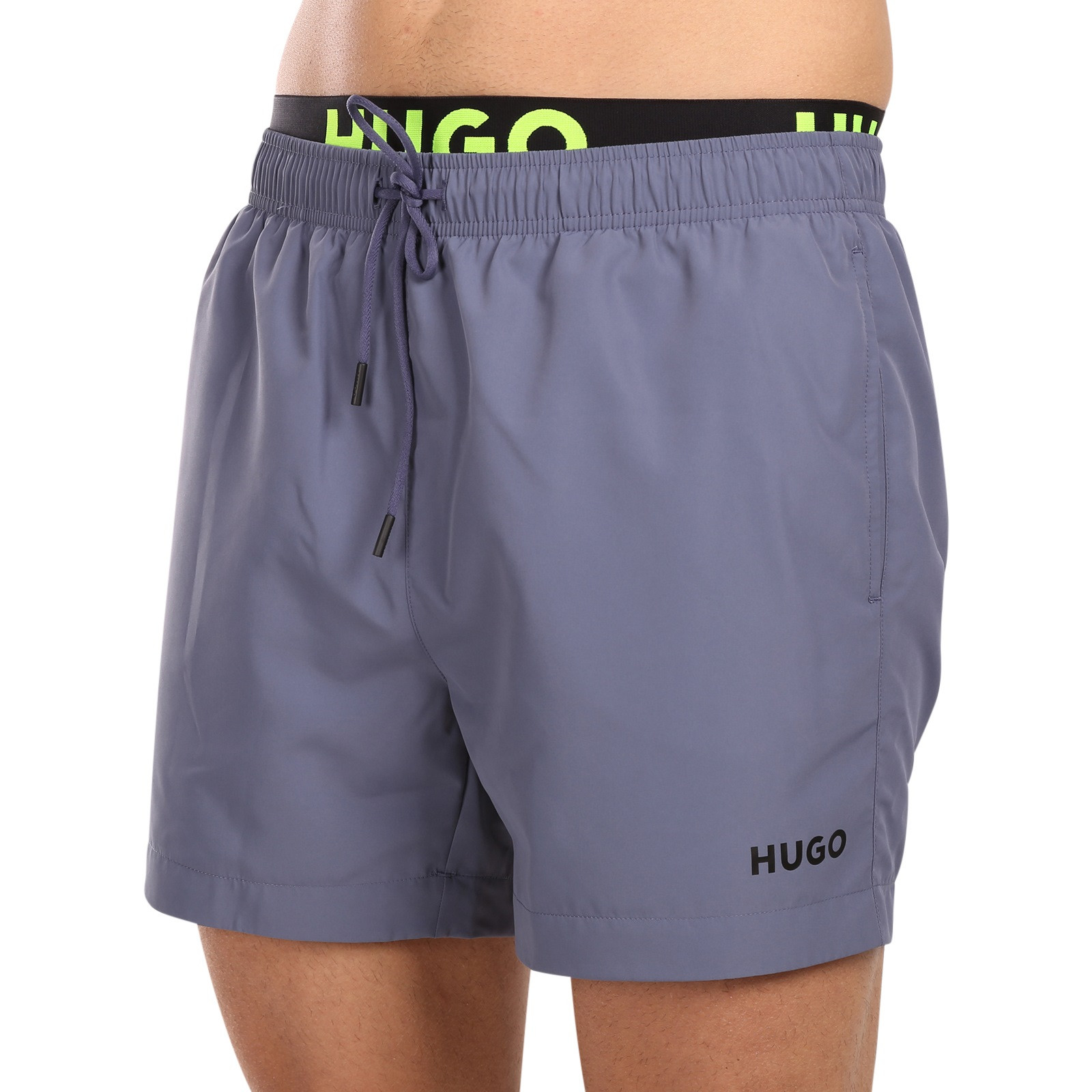 Pánské plavky HUGO šedé (50496287 423) L - Obrázek 2