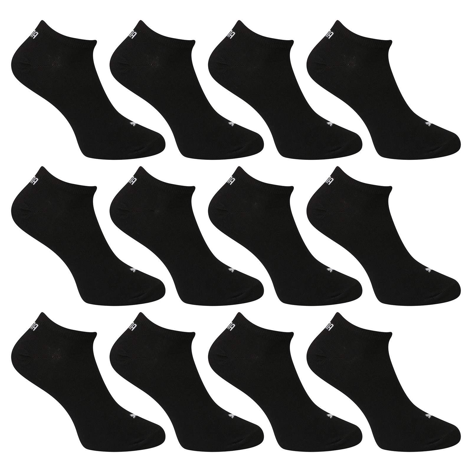 12PACK ponožky Puma nízké černé (701236165 001) S