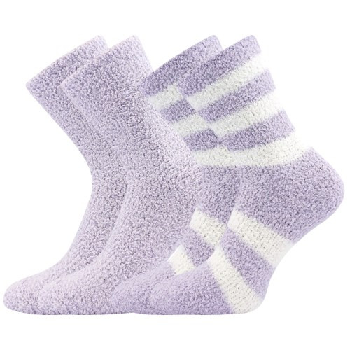 2PACK ponožky Boma domácí fialové (Světlana lila) S
