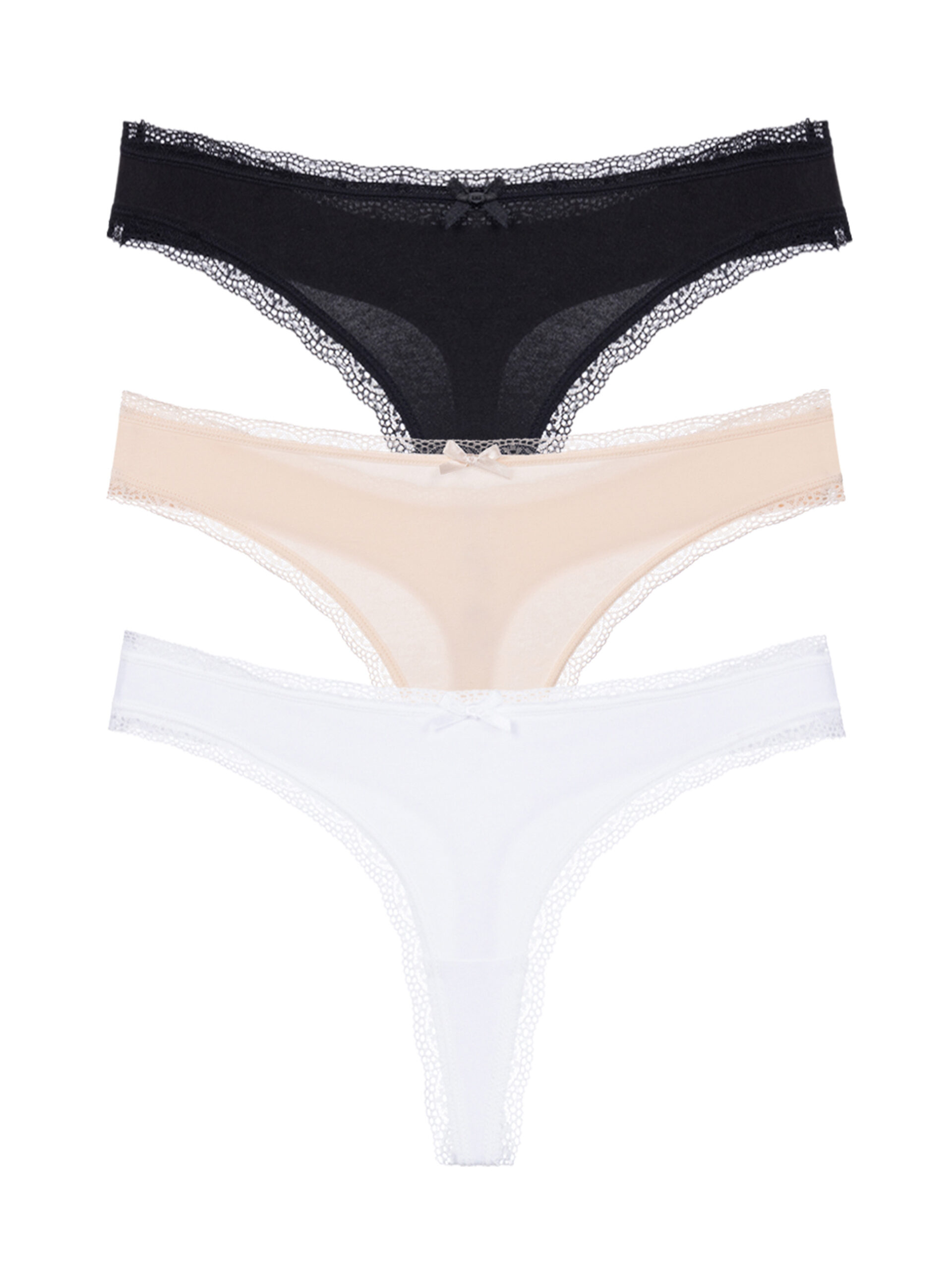 3PACK dámská tanga Dorina Essential Cotton vícebarevná (DCTH0013CO035-3X0190) XXL
