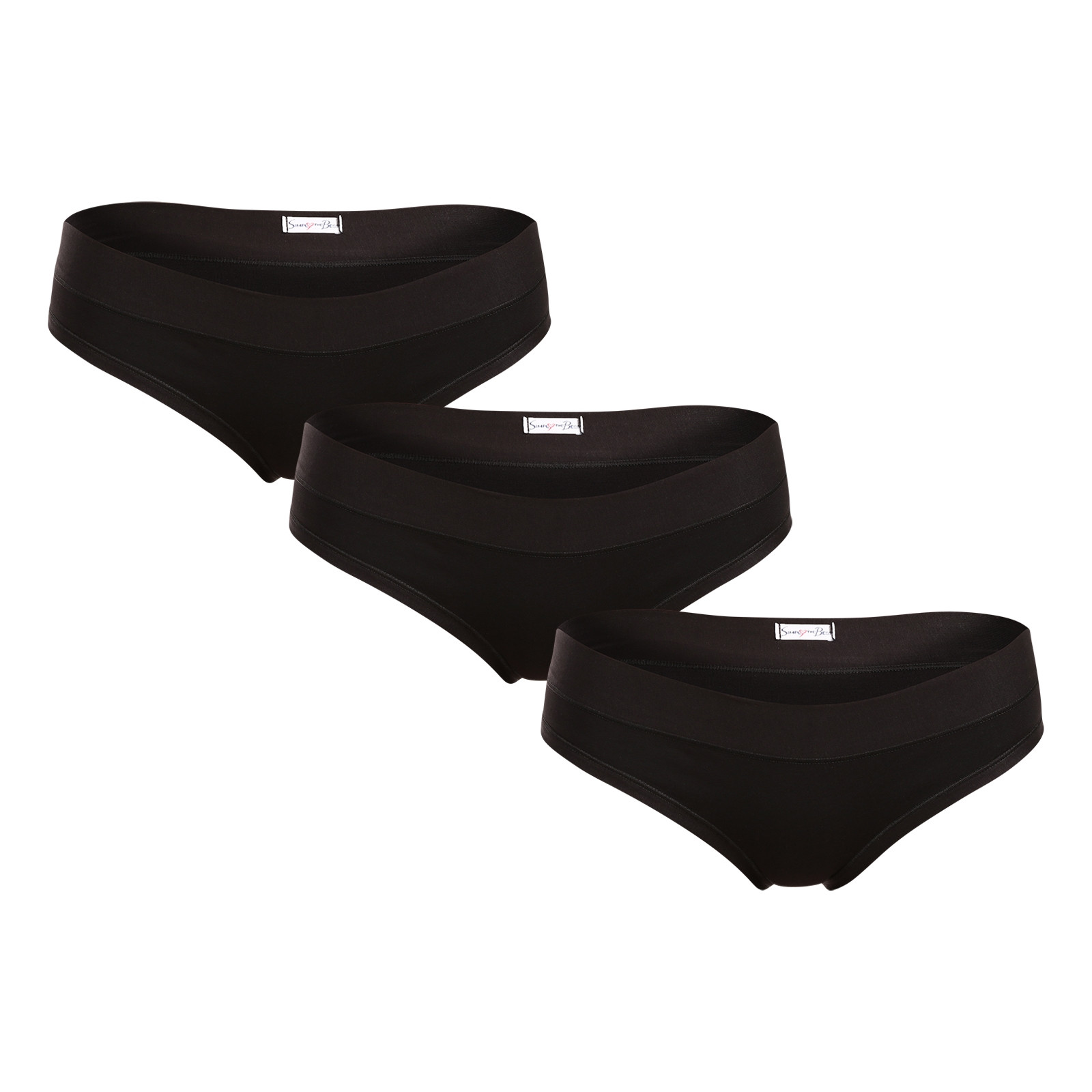 3PACK dámské kalhotky Lovelygirl černé (4999-black) M