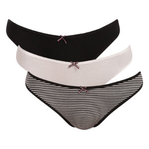 3PACK dámské kalhotky brazilky Tommy Hilfiger vícebarevné (UW0UW05968 0K4) XL