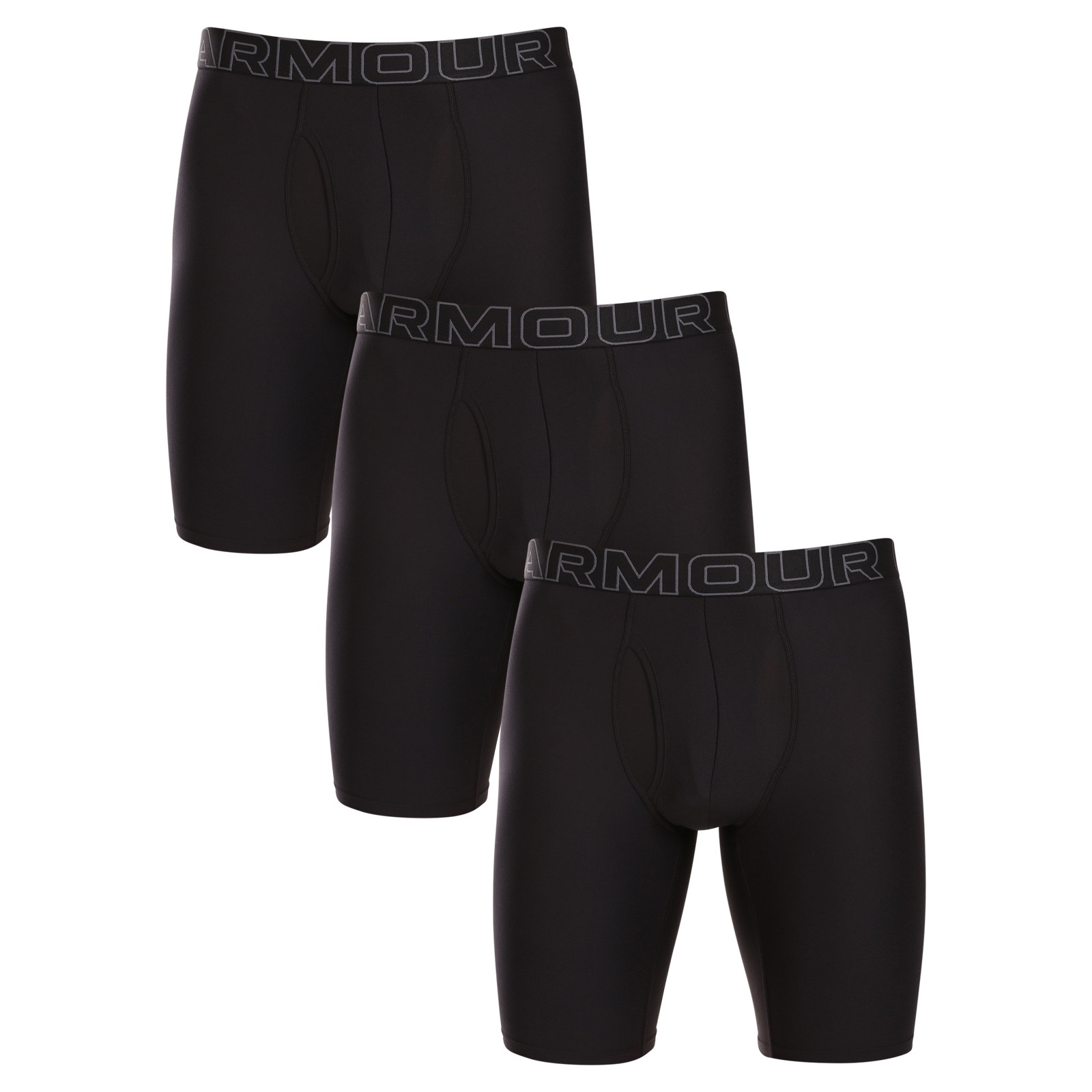 3PACK pánské boxerky Under Armour černé (1383880 001) S