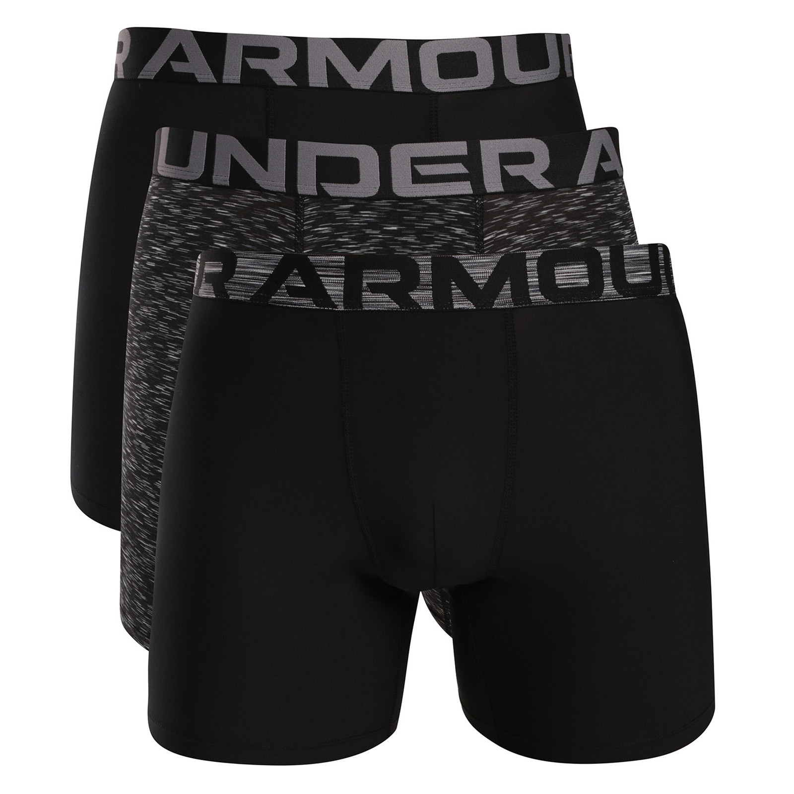 3PACK pánské boxerky Under Armour černé (6017009 024) L